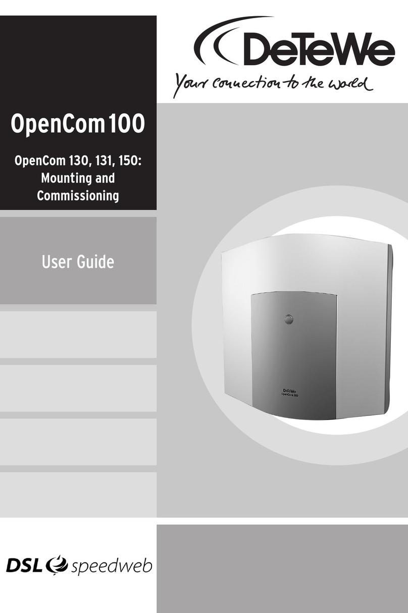 DETEWE OpenCom 130 user guide