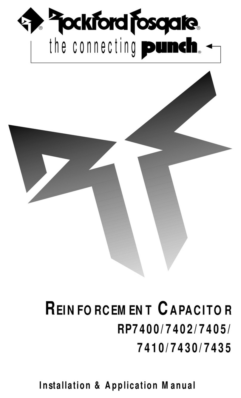 Rockford Fosgate RP7400 installation manual