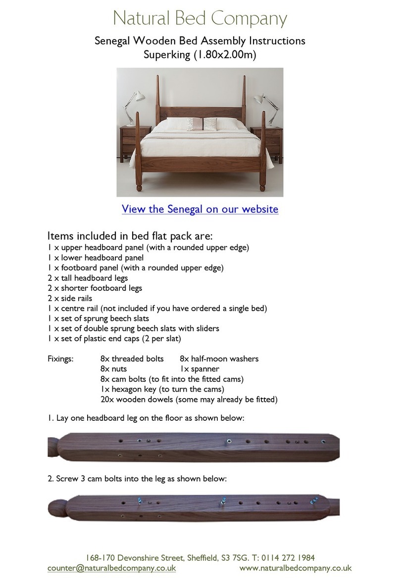 Natural Bed Company Senegal Superking Assembly instructions