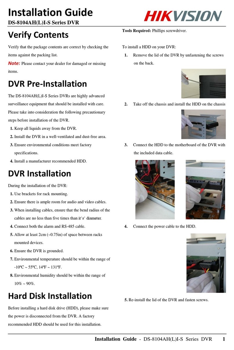 HIK VISION DS-8104AH(L)I-S Series User manual