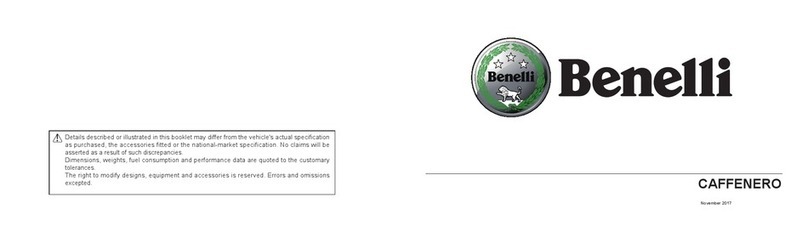 Benelli CAFFENERO owner's manual