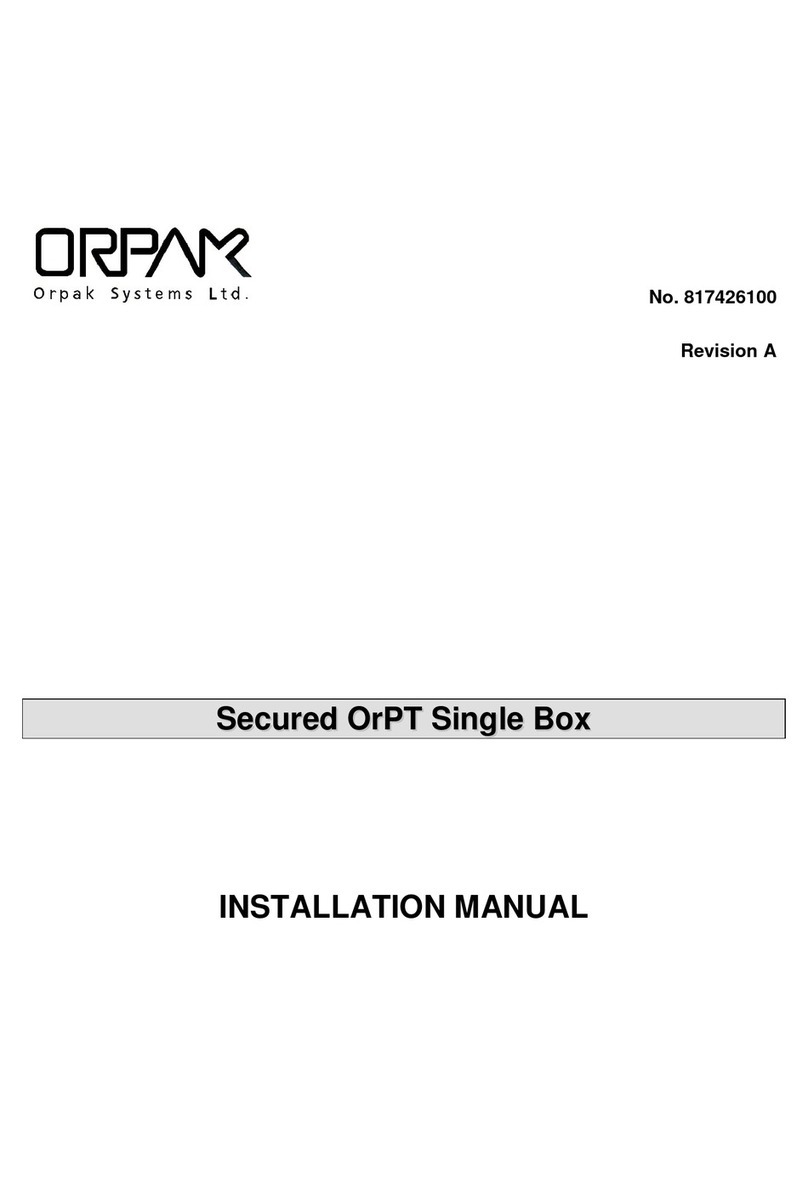 Orpak Systems Secured OrPT User manual
