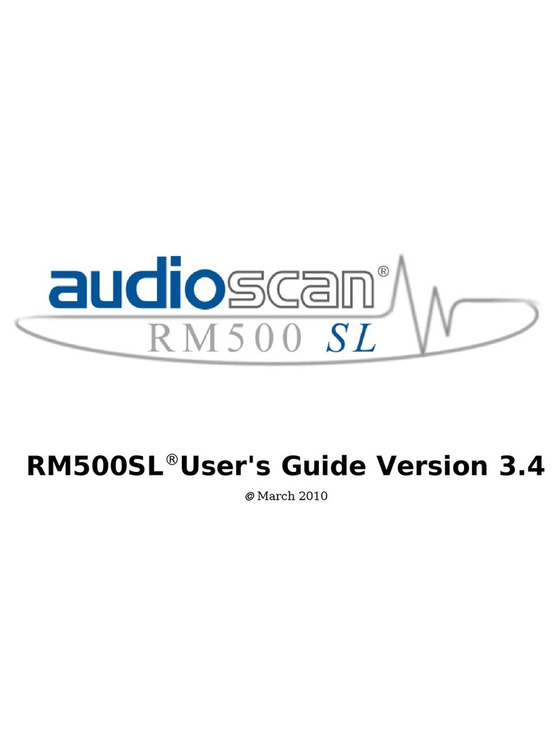 audioscan RM500SL user guide
