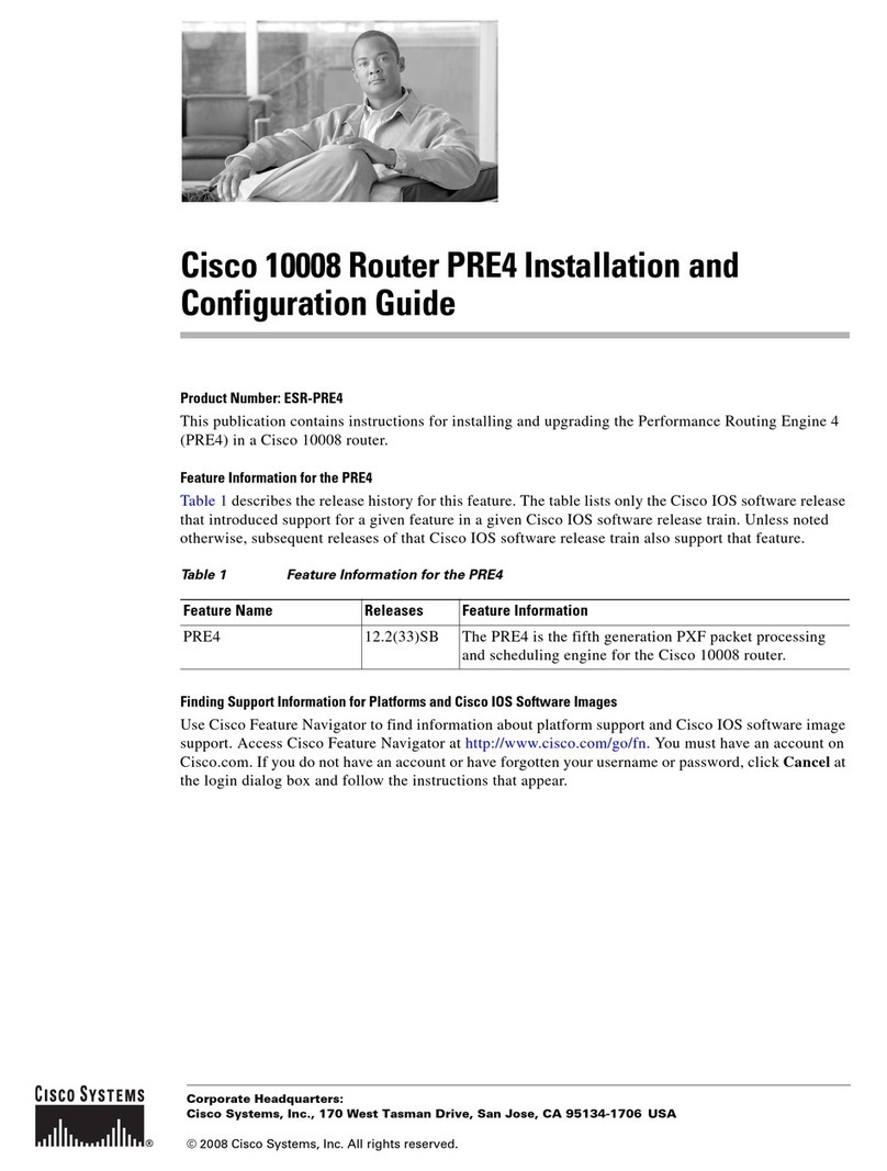Cisco 10008 Operator's manual