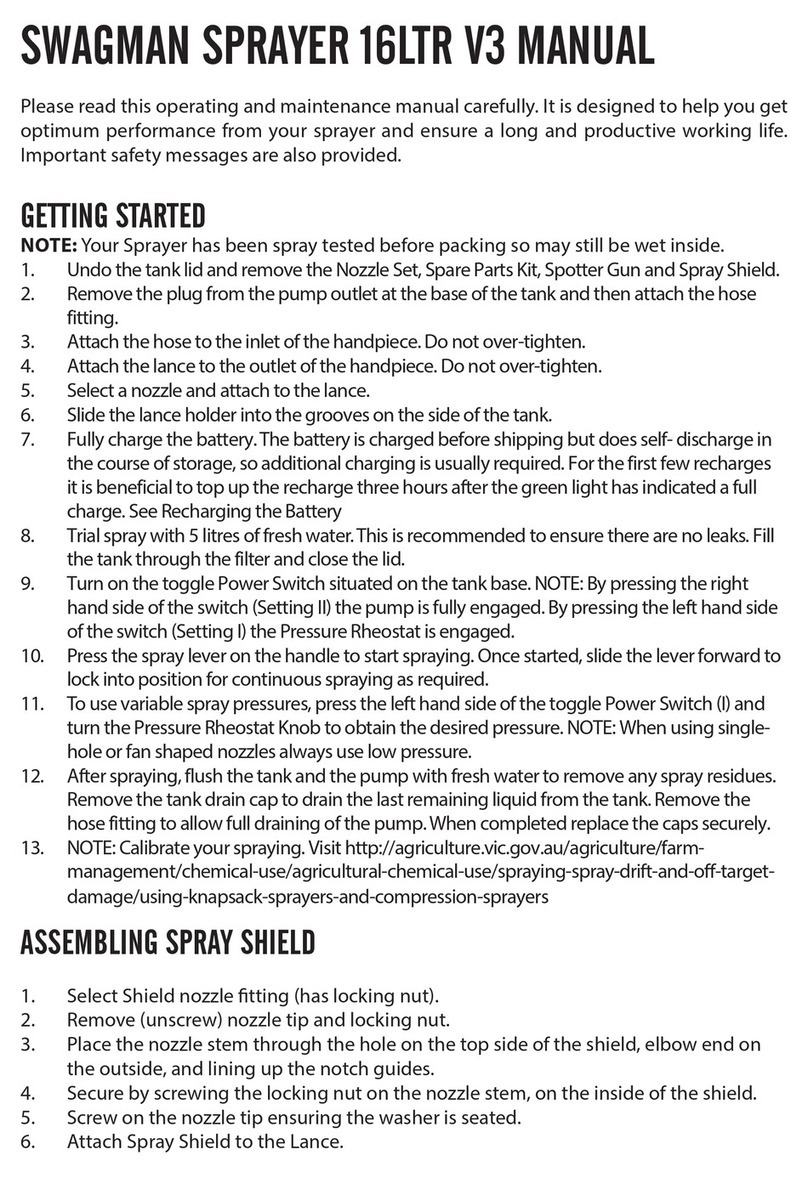 Swagman 16LTR V3 user manual