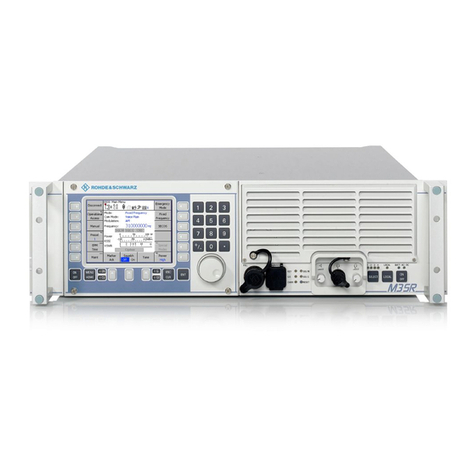 Rohde & Schwarz XT 4410A Operator's manual