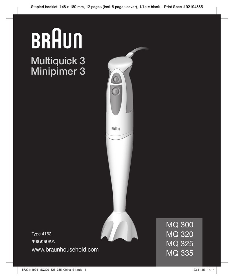 Braun Multiquick 3 User manual