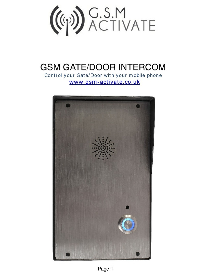 GSM Activate GSM Intercom User manual