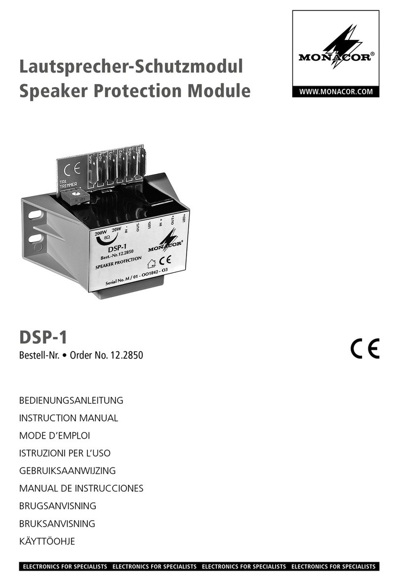 Monacor DSP-1 instruction manual
