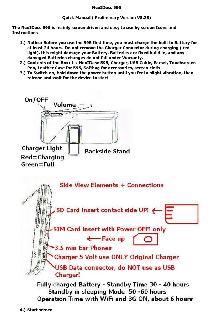 Neoi NeoIDesc 595 Quick manual