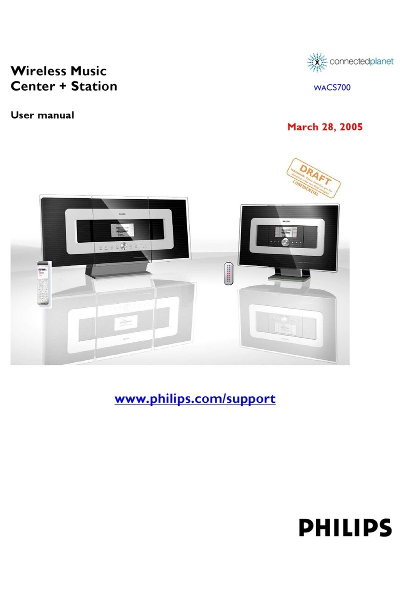 Philips Streamium WACS700 user manual