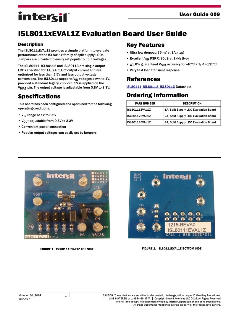Intersil ISL8011EVAL1Z User manual
