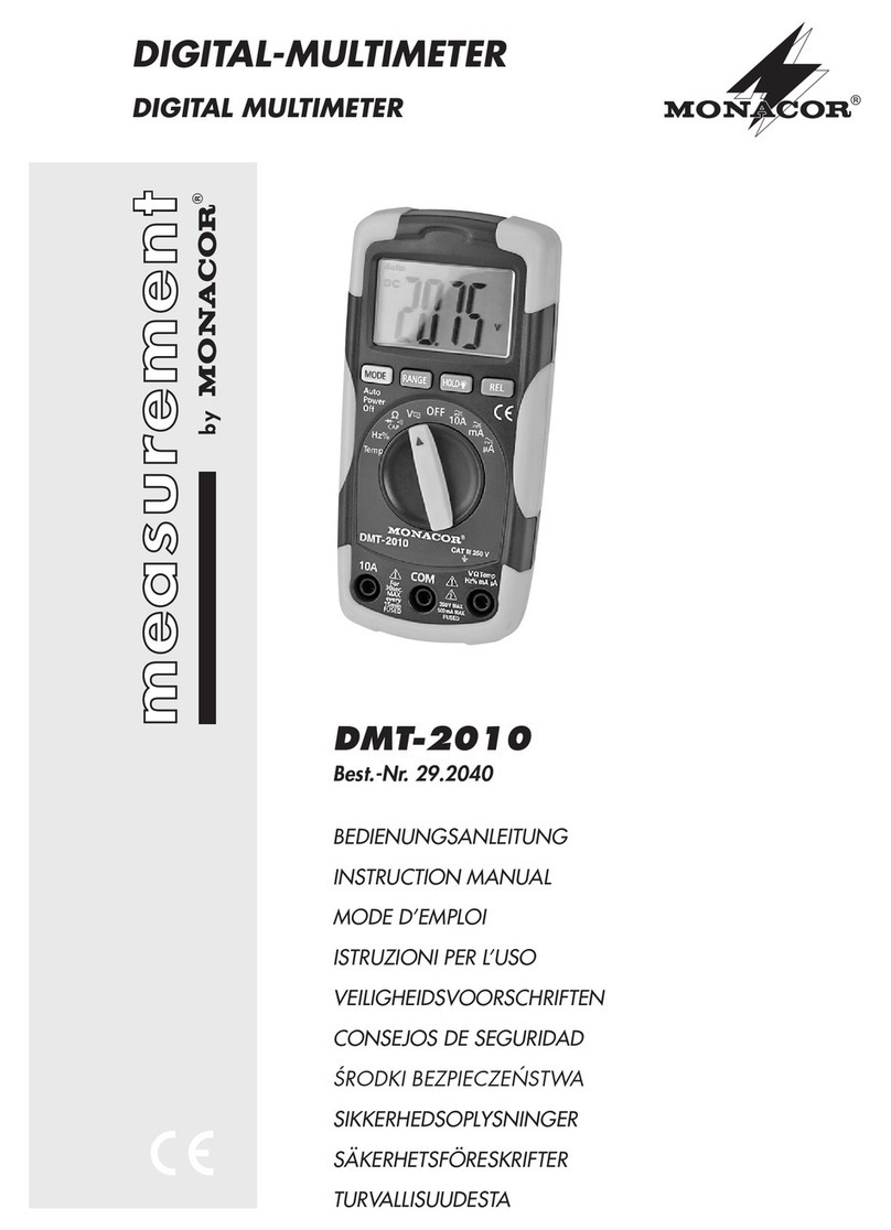 Monacor DMT-2010 User manual Monacor DMT-2010 User manual
