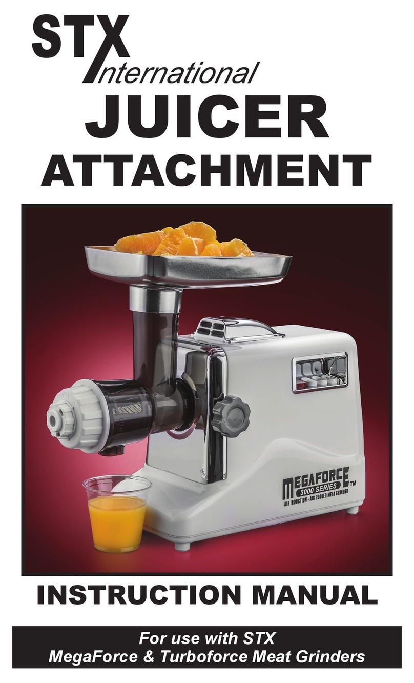 STX Juicer Attachment instruction manual