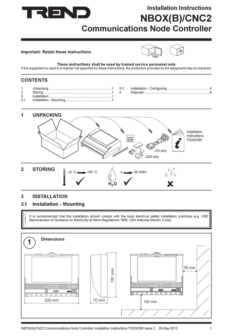 TREND NBOX(B)/CNC2 installation instructions
