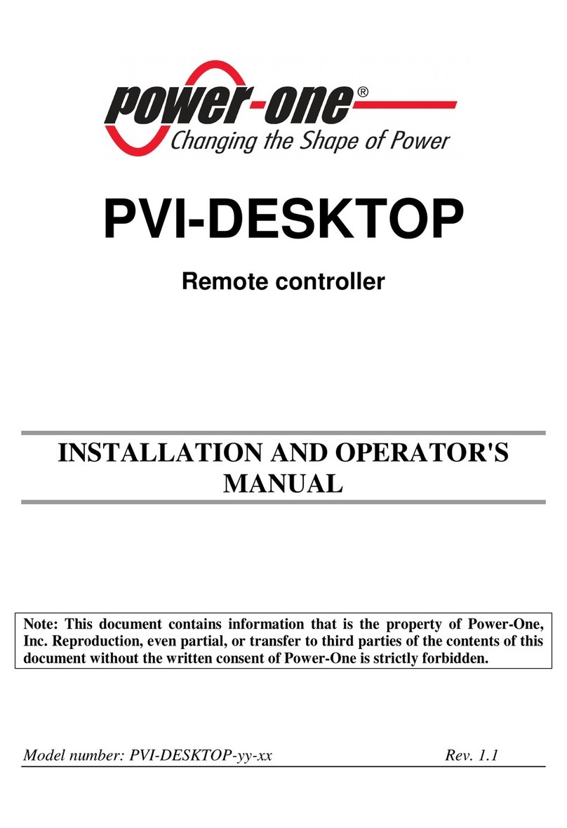 Power One PVI-DESKTOP Setup guide