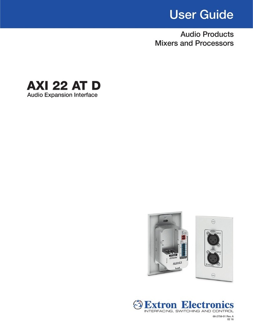 Extron electronics AXI 22 AT D User manual