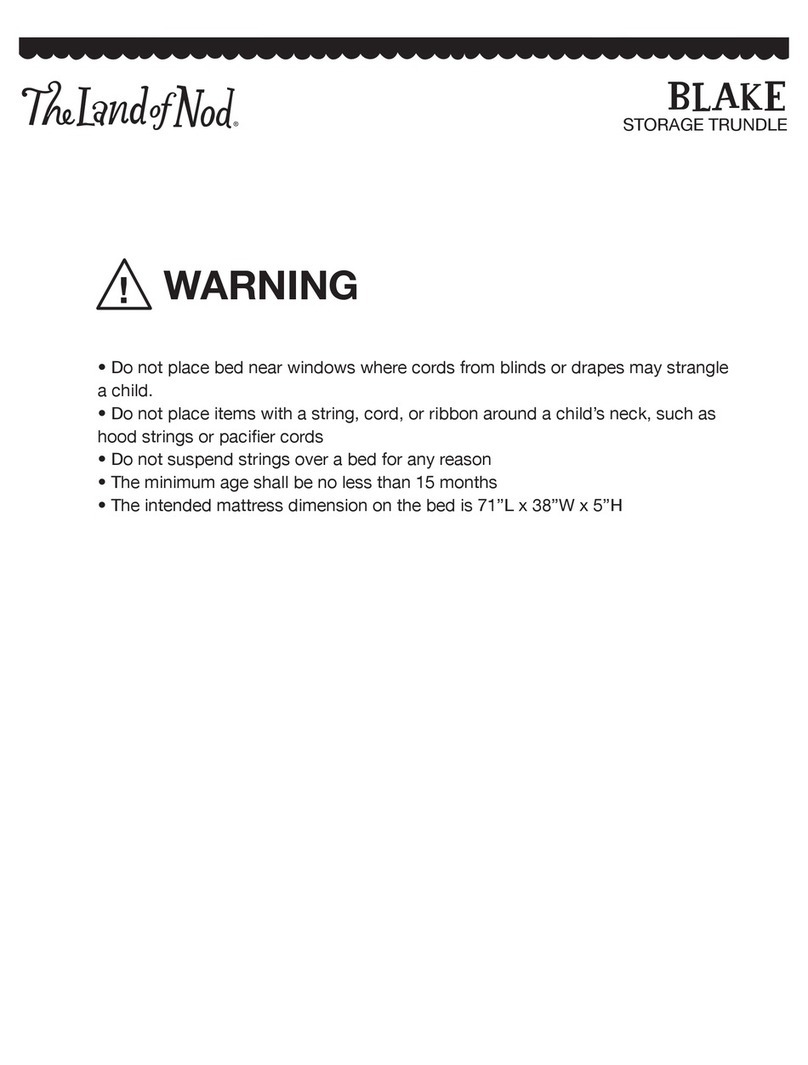 The Land of Nod Blake Storage Trundle User manual The Land of Nod Blake Storage Trundle User manual