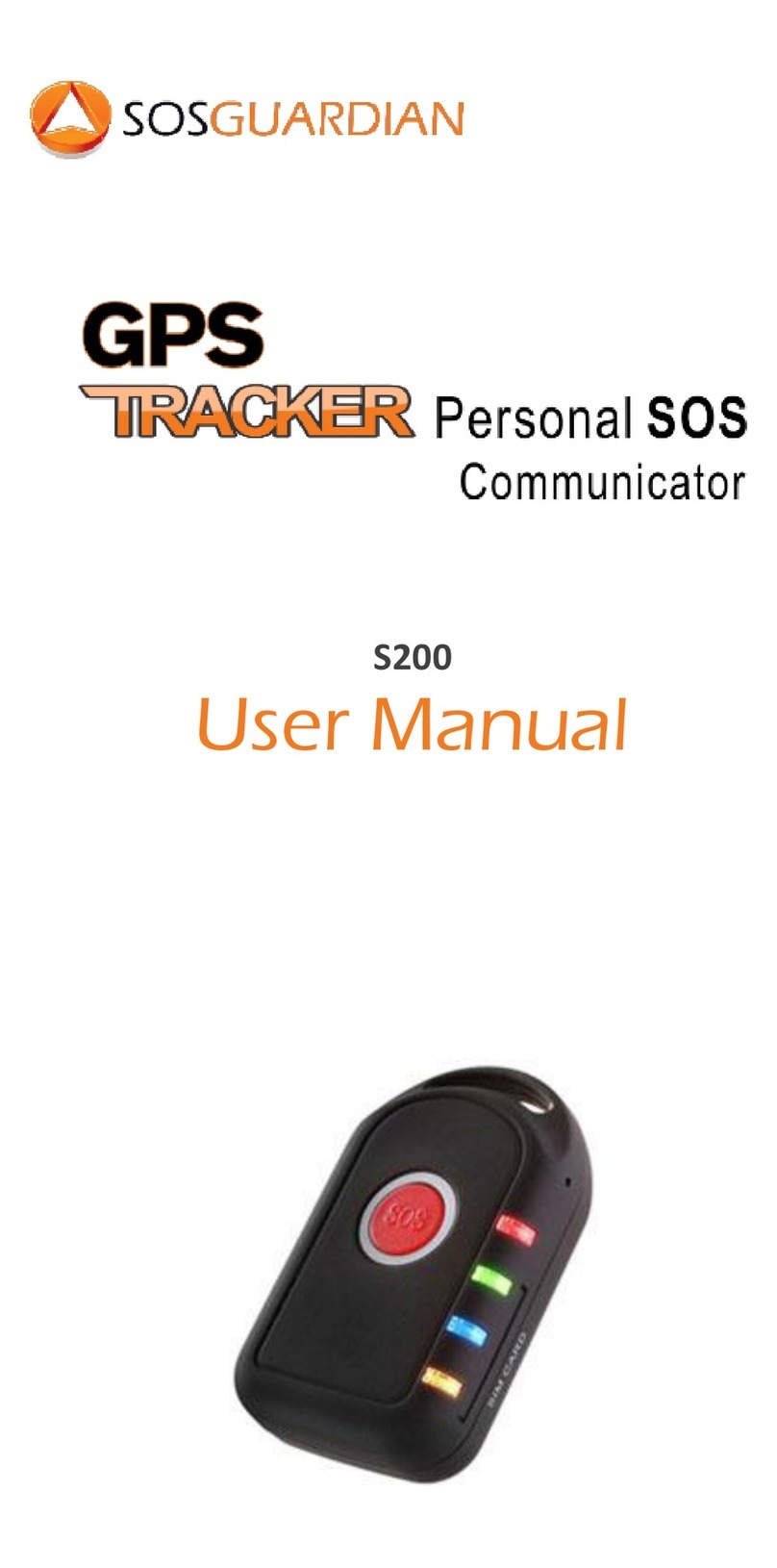 SOS GUARDIAN S200 user manual