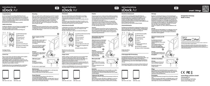 smart things sDock Air Instructions for use