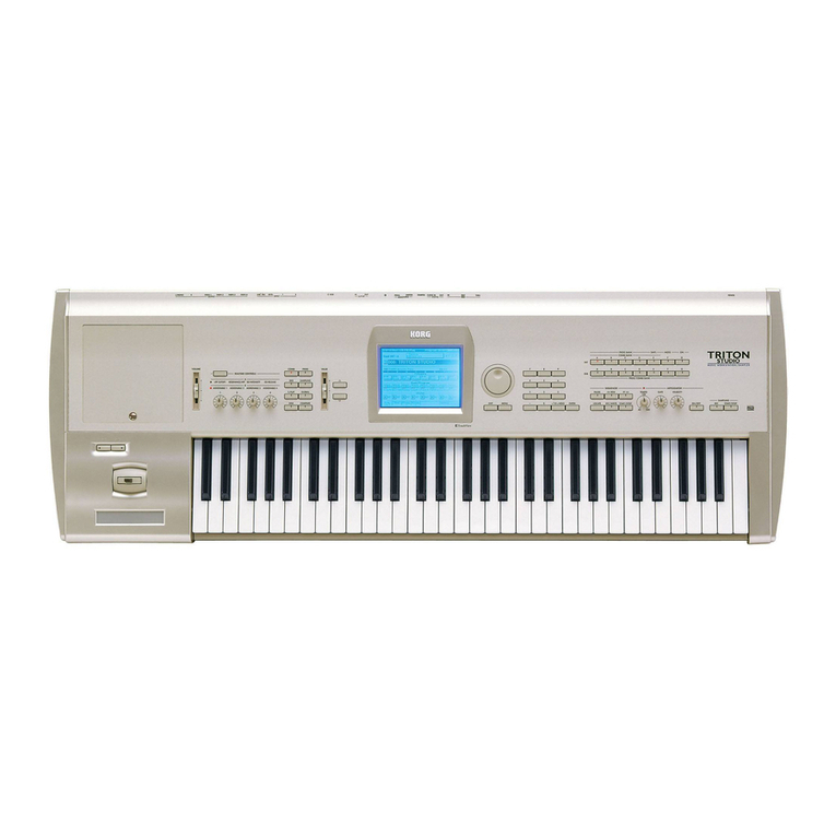 Korg Triton Studio User manual Korg Triton Studio User manual