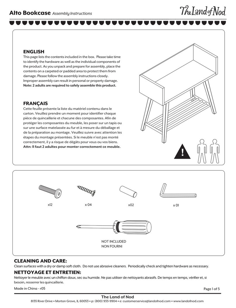 The Land of Nod Alto Bookcase Assembly instructions