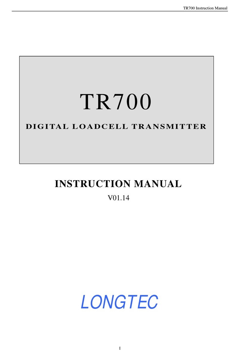 Longtec TR700 instruction manual