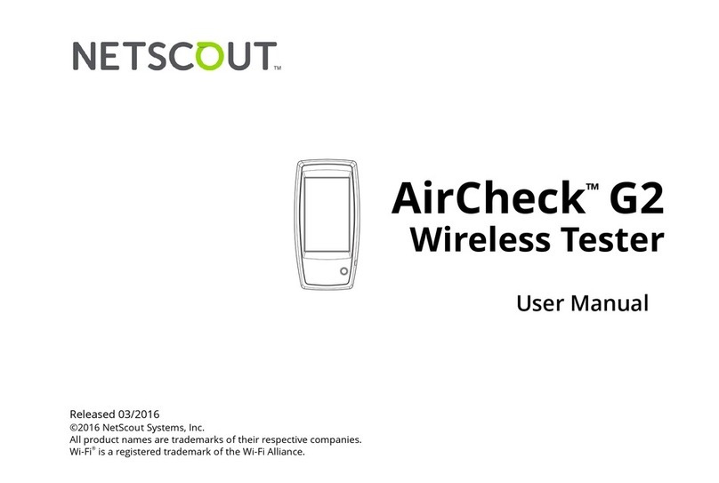 Netscout aircheck G2 User manual