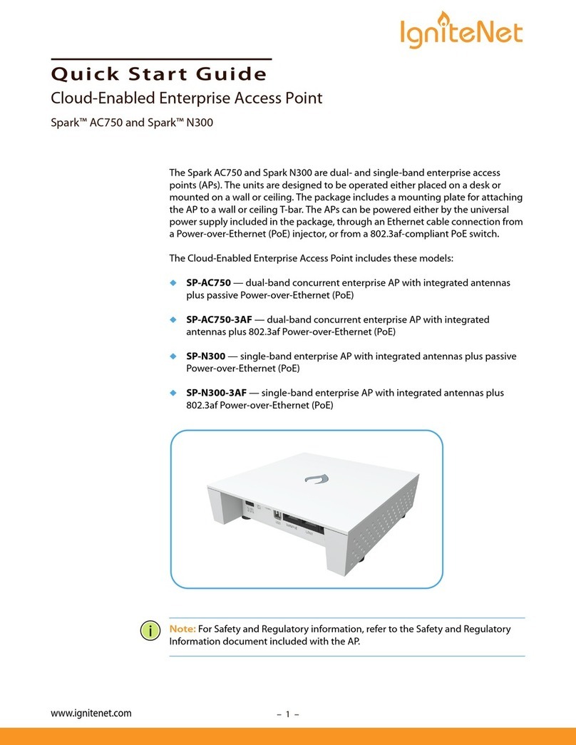 IgniteNet Spark AC750 quick start guide
