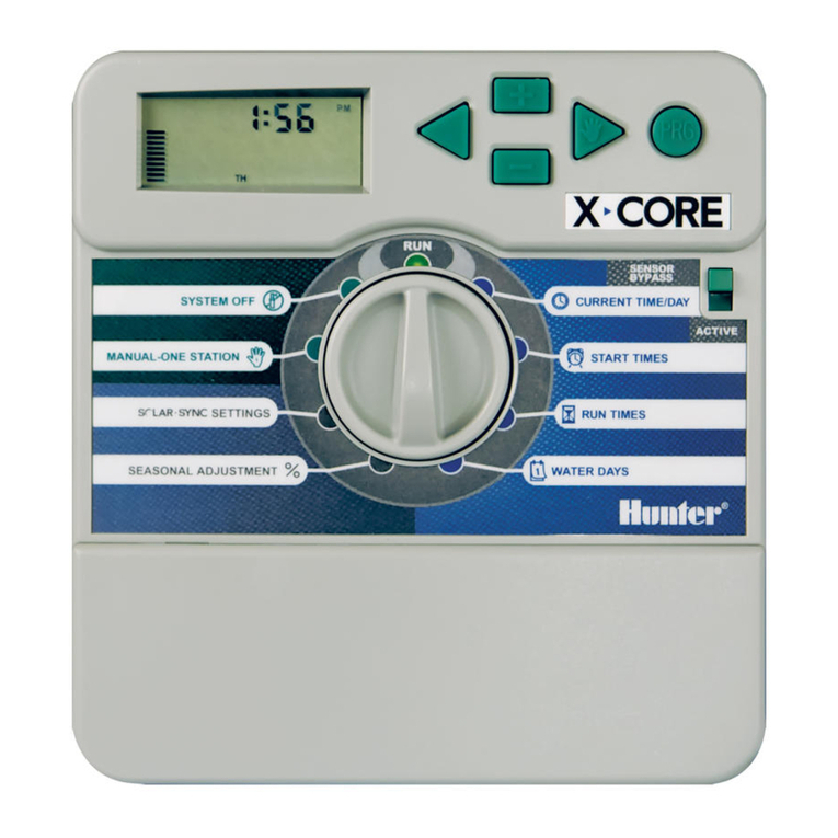 Hunter X-CORE Operating instructions