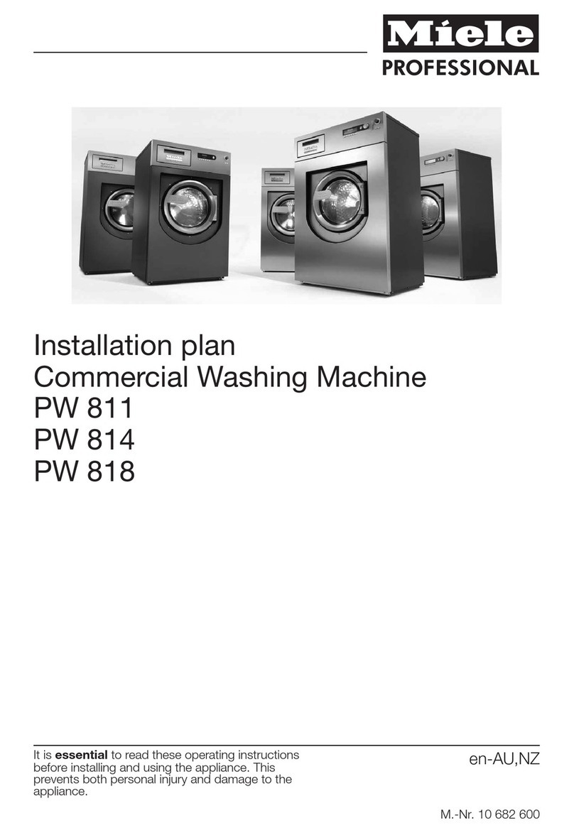 Miele PW 811 Installations plan
