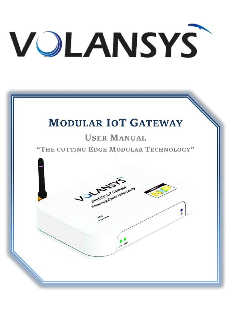 Volansys Modular IoT Gateway User manual