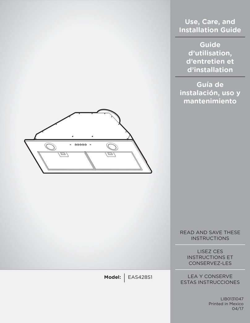 ELICA EAS428S1 Installation guide