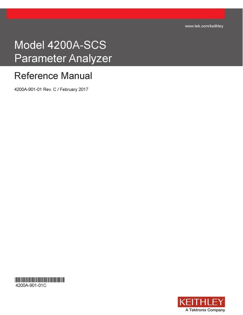 Keithley 4200A-SCS User manual Keithley 4200A-SCS User manual