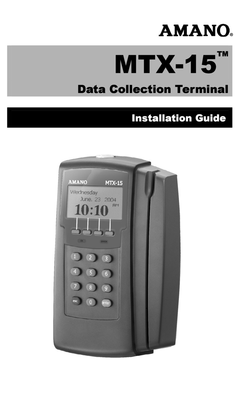 Amano MTX-15 User manual