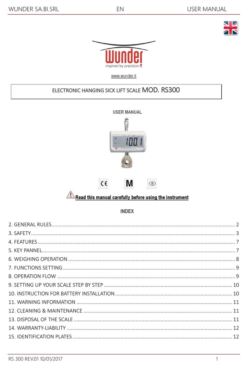 WUNDER RS300 user manual