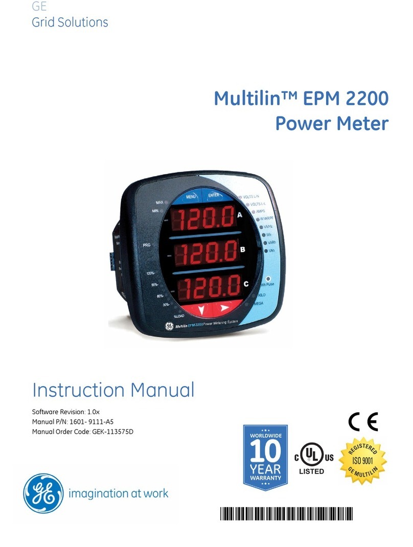 GE Multilin EPM 2200 User manual GE Multilin EPM 2200 User manual