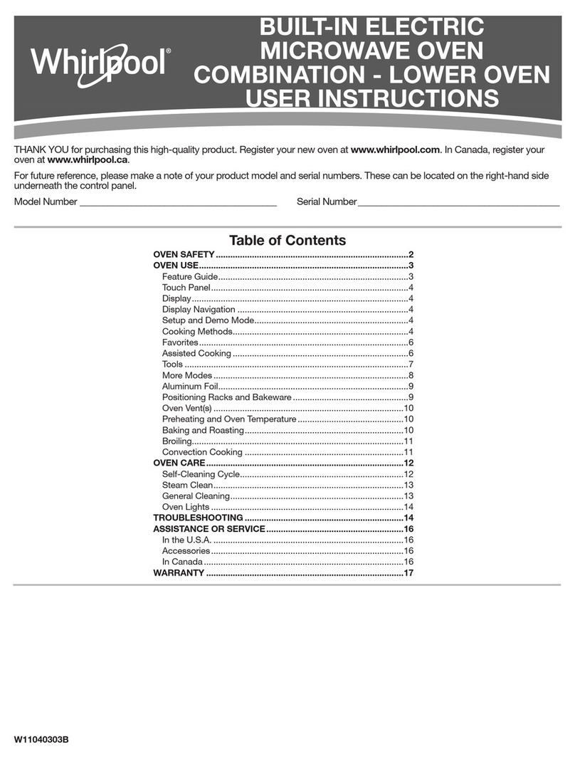 Whirlpool WOC75EC7H User manual