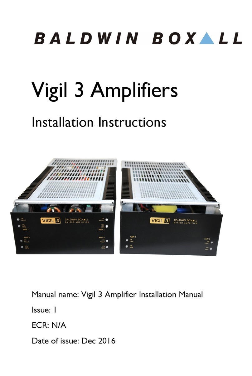 Baldwin Boxall Vigil 3 User manual