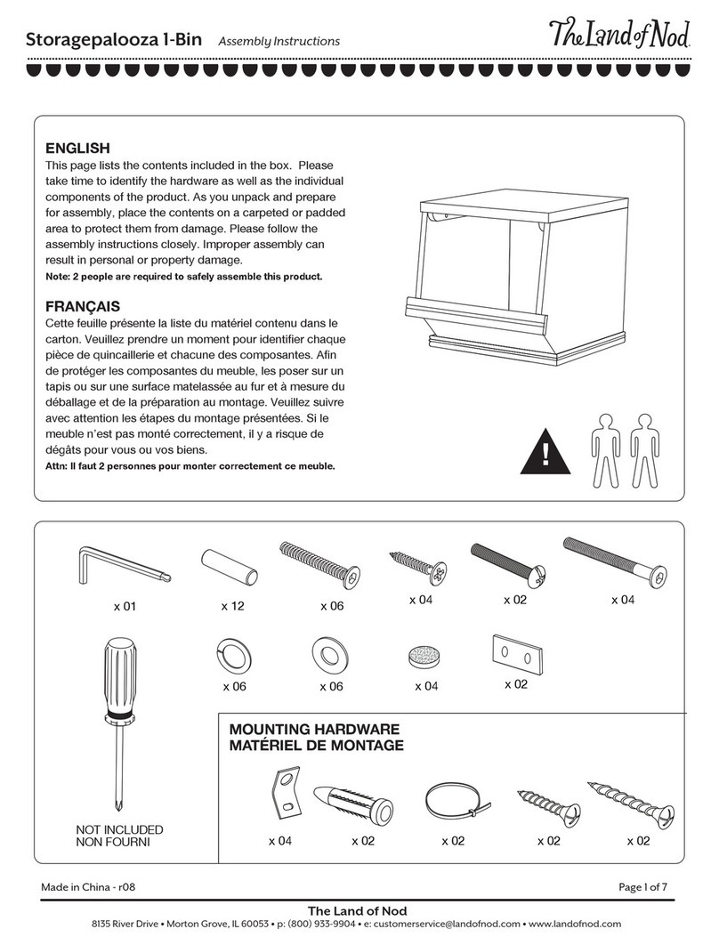 The Land of Nod Storagepalooza 1-Bin Assembly instructions