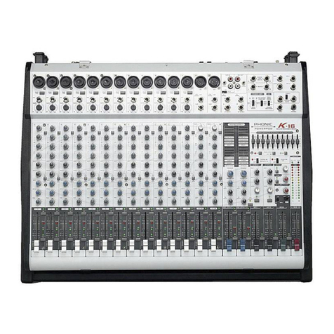 Phonic POWERPOD K-16 Service manual