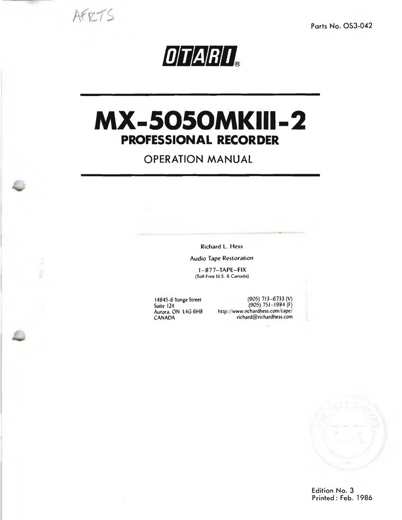 OTARI MX-5050MKIII-2 Operation manual