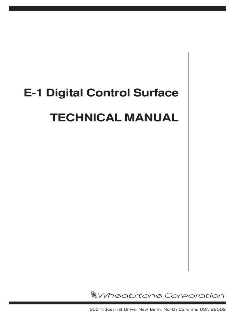 Wheatstone Corporation E1 Technical manual