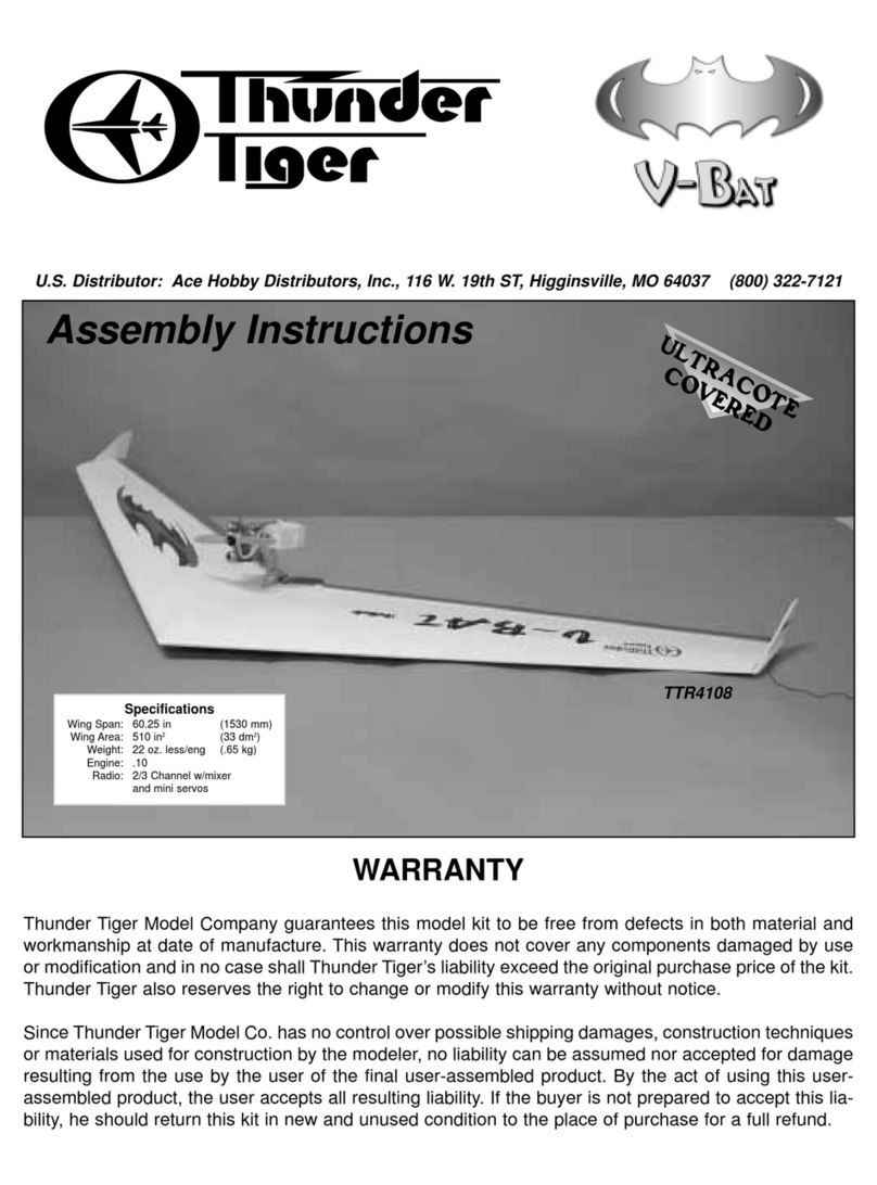 THUNDER TIGER V-Bat User manual