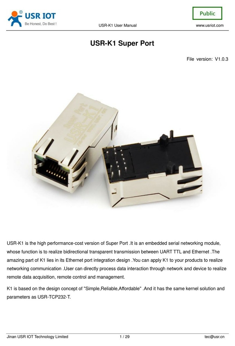USR IOT USR-K1 user manual