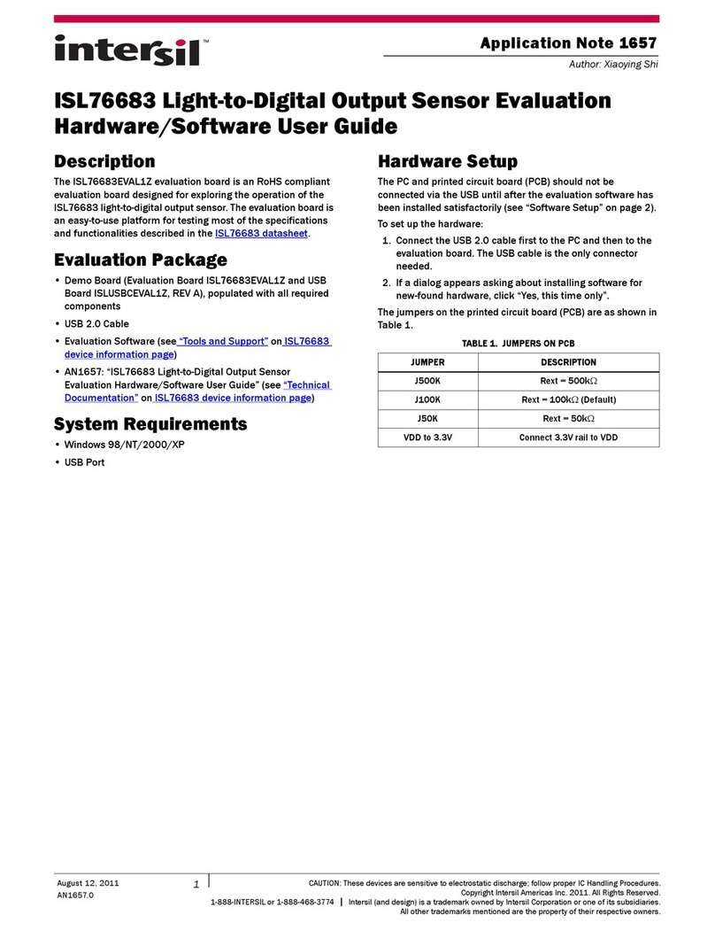 Intersil ISL76683 User manual