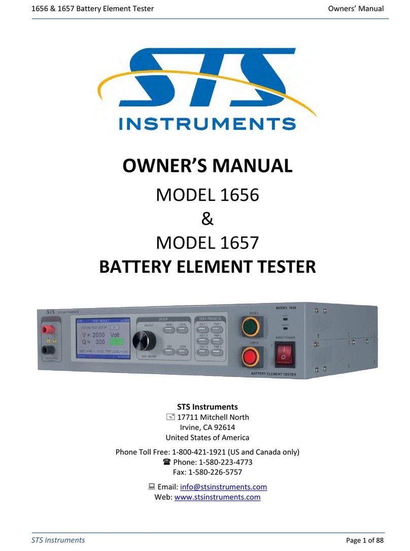 STS 1656 owner's manual