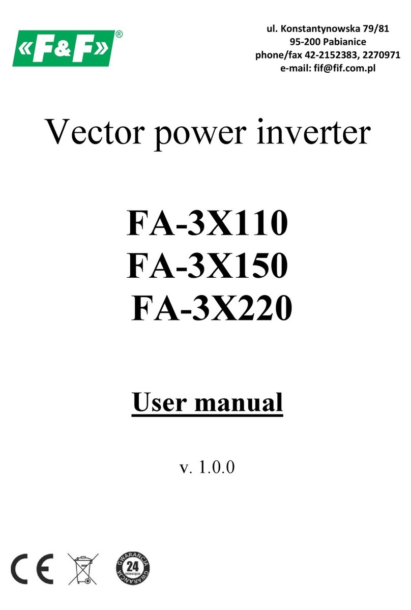F&F FA-3X110 user manual