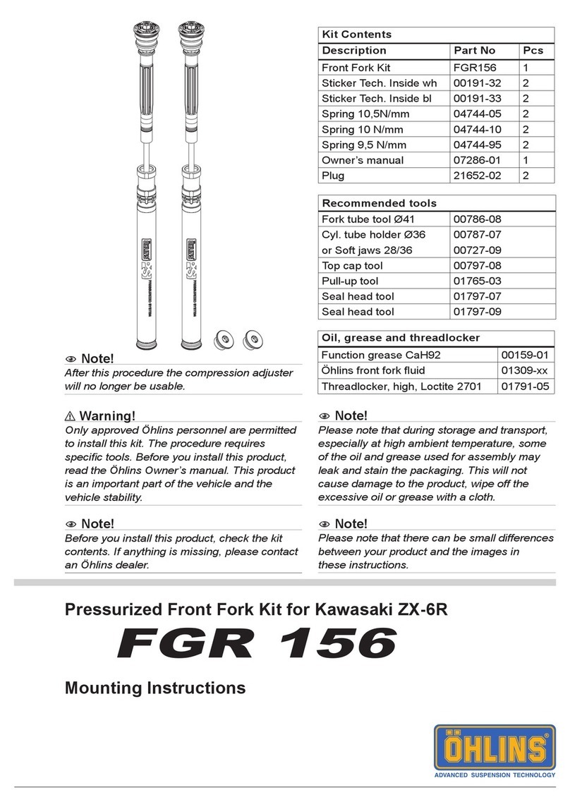 Ohlins FGR 156 Mounting instructions