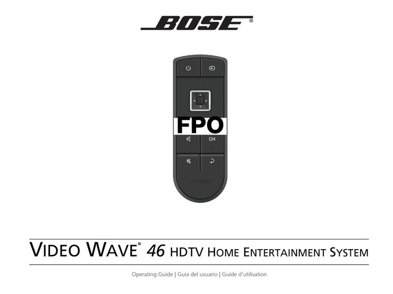 Bose Video Wave 46 User manual